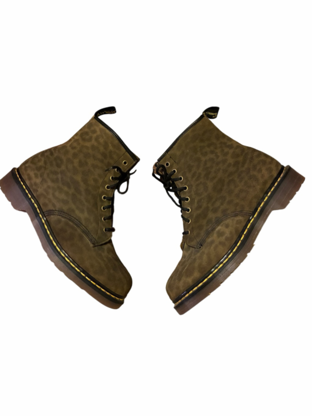 Dr. Martens Leopard suede MIE Double stitch Boots - Picture 3 of 8